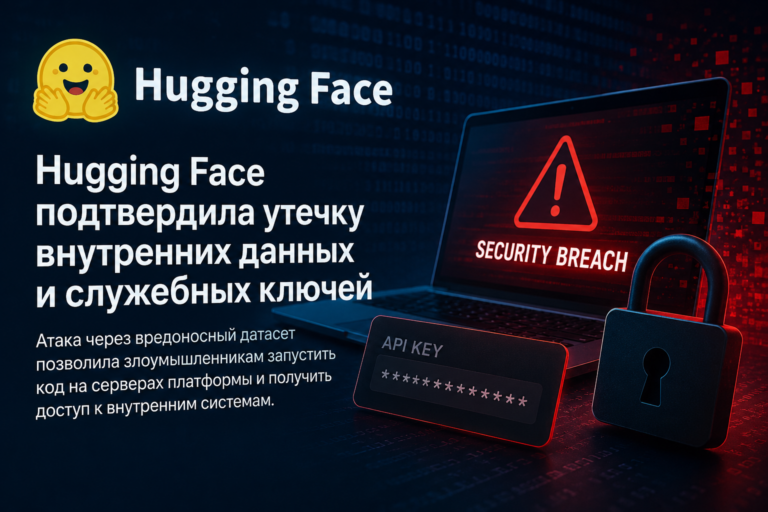 Hugging Face підтвердила витік внутрішніх даних і службових ключів