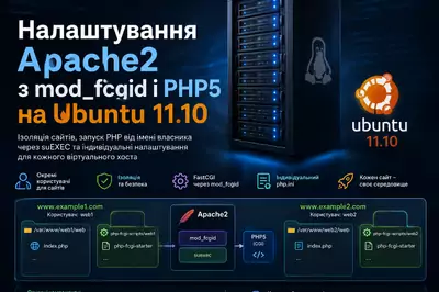 Налаштування Apache2 з mod_fcgid і PHP5 на Ubuntu 11.10