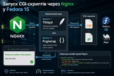 Як налаштувати запуск CGI-скриптів через Nginx у Fedora 15