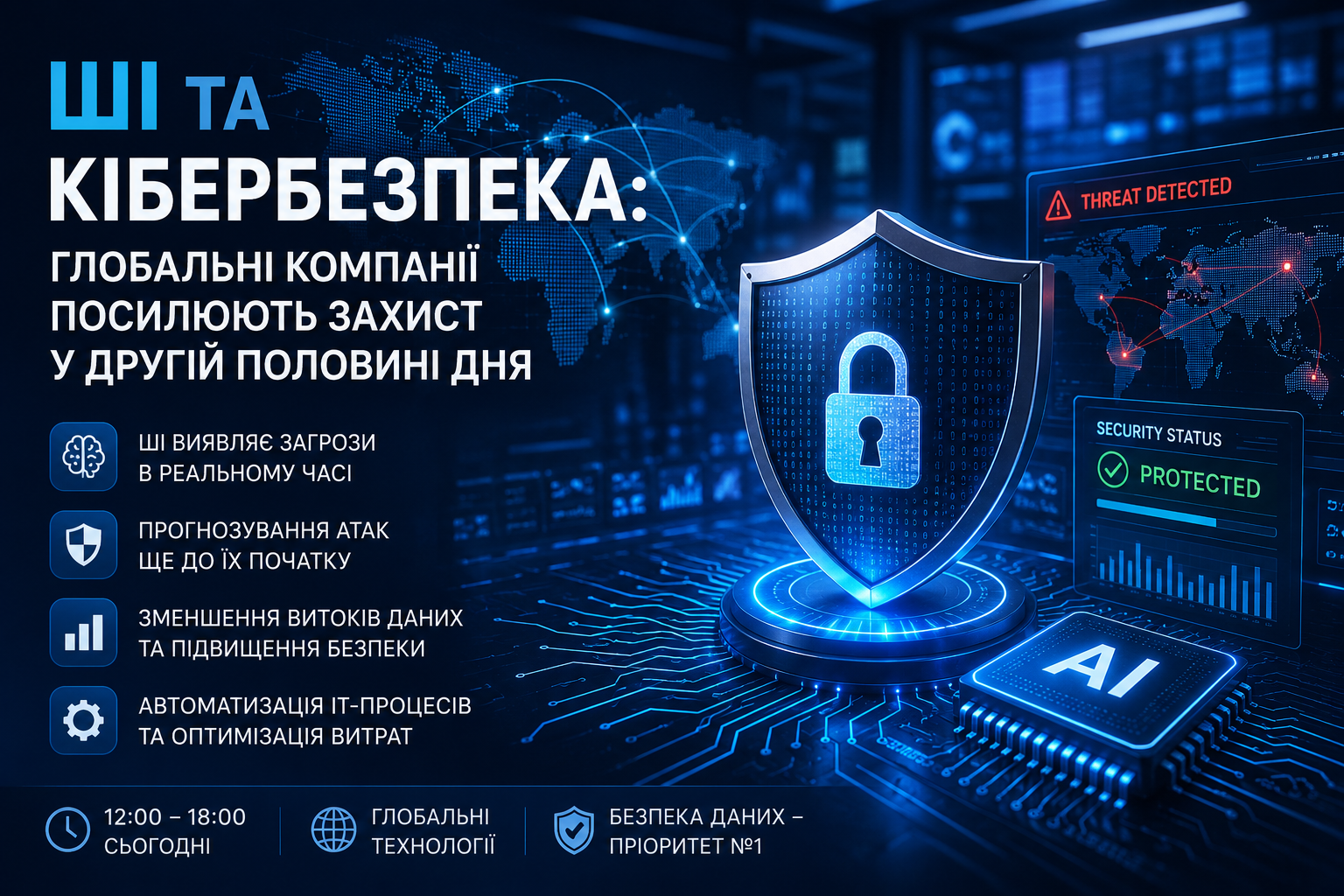 Штучний інтелект змінює кібербезпеку: компанії переходять від пошуку атак до їх прогнозування