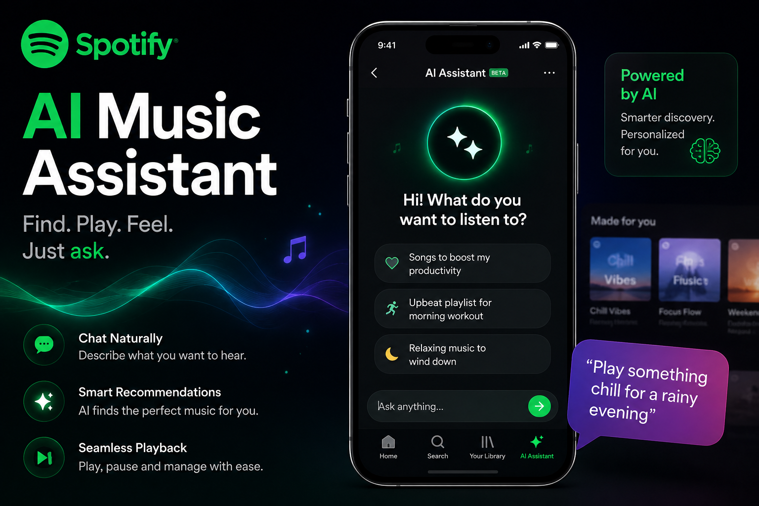 Spotify запускає AI-помічника для пошуку та керування музикою