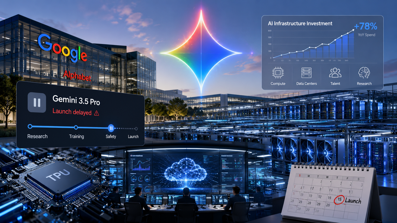Alphabet відклала запуск Gemini 3.5 Pro на тлі зростання витрат на штучний інтелект