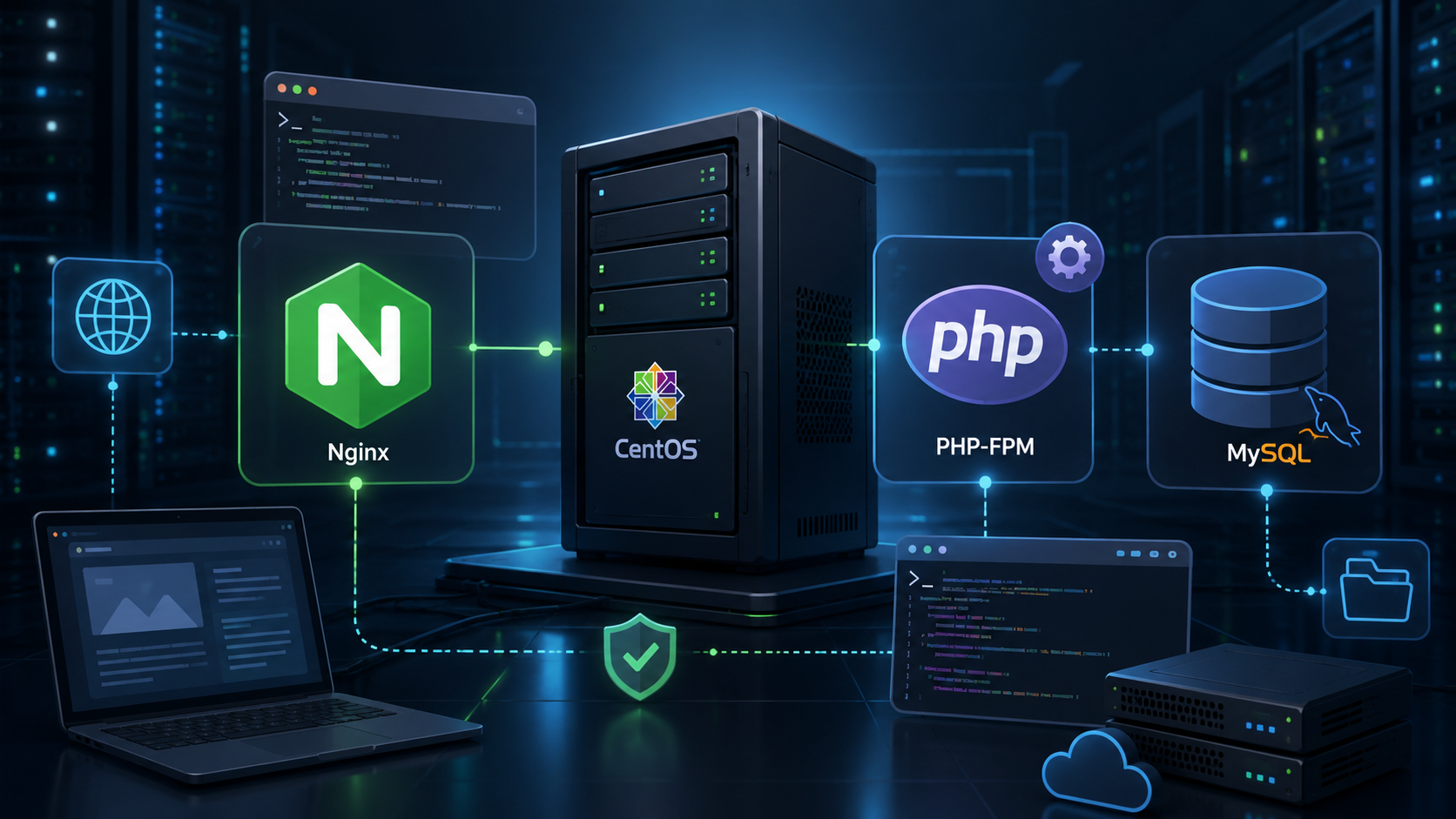 Як встановити Nginx, PHP-FPM і MySQL на сервер із CentOS 6.0